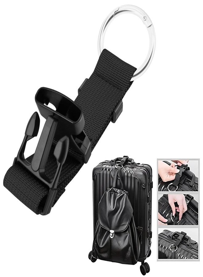 BERANMEY Adjustable Add a Bag Luggage Strap, BERANMEY 2 Pack Adjustable Suitcase Belt Straps Accessories for Connecting Luggage Jacket, Carry Your Extra Bags (Blue and Black) - Image 3